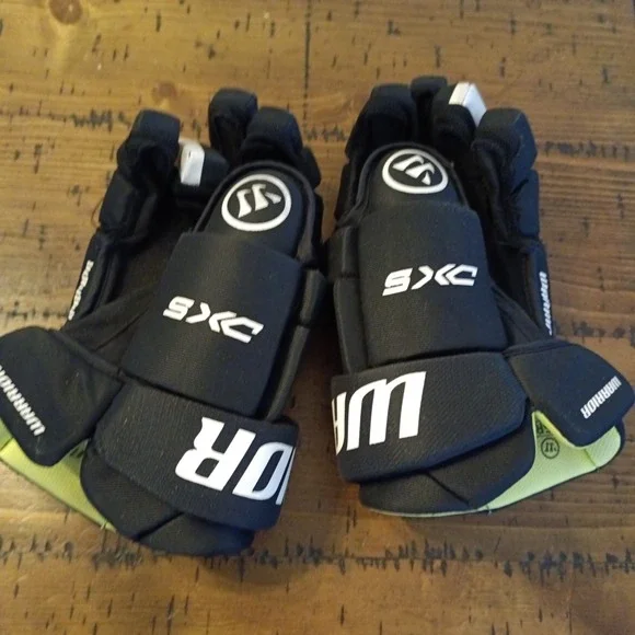 Warrior Alpha DX5 Hockey Gloves Senior 14 Inch Black White Ice Hockey SR 14-36cm - Picture 4 of 8